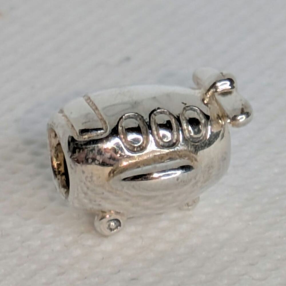 RETIRED PANDORA AIRPLANE CHARM STERLING SILVER 925 ALE 790561 TRAVEL & ADVENTURE